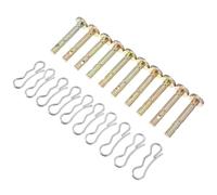 KESYOO Kit de goupilles de sécurité et clous de rechange pour chasse-neige, 20 pièces (10 ciseaux, 10 goupilles), compatibles modèles 738-04124 et 714-04040, accessoire d'entretien