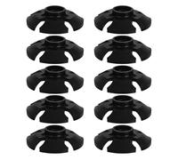 KESYOO Lot de 10 embouts de canne de randonnée noirs pour panier de boue et neige, accessoires de rechange pour bâtons de trekking compatibles, amélioration de la stabilité en extérieur et