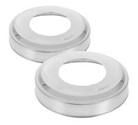 KESYOO Lot de 2 housses pour main courante d'escalier de piscine en acier inoxydable, couvercle décoratif de 102 x 51 mm, accessoires pour escaliers et pièces de rechange pour piscines enterrées