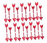 KESYOO Lot de 20 piques à gâteaux en papier avec flèches de grande et petite taille, décoration pour gâteaux romantiques et décorations pour desserts ou fêtes