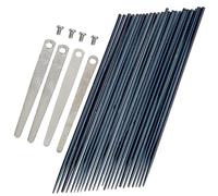 KESYOO Lot de 24 aiguilles à ressort pour saxophone ténor, tiges faites à la main, 4 tiges traditionnelles et 4 vis, accessoires pour réparation d'instruments à vent,