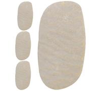 KESYOO Lot de 4 coussinets en cuir pour pont de violon et violet Taille compacte Protection contre les bourdonnements Accessoire pour cordes de Viola Pièce de rechange Convient pour instruments à