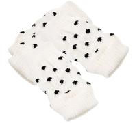 KESYOO Lot de 4 protections respirantes pour chiens de couleur claire avec pois, manches en coton doux, taille M, accessoires pour pattes et jambes