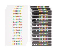 KESYOO Lot de 6 autocollants pour touche de guitare (3 noirs, 3 transparents), décalcomanies de notes pour débutants, assistant d'apprentissage d'échelles, guide des doigts pour guitare