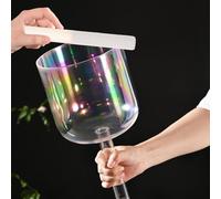 KESYOO Maillet pour Bol Chantant en Cristal Acrylique, Bâton de Bol Chantant Tibétain Léger et Solide, Accessoire pour Instruments de Musique, Yoga et Relaxation, avec Paquet de
