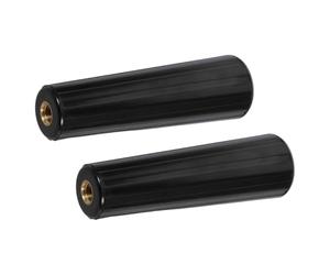 KESYOO Manche pour barbecue en bakélite résistant à la chaleur, filetage M10, long manche de 110 mm pour ustensiles de barbecue, accessoire pour rôtissoire 2 pièces, convient pour la cuisson à l'air