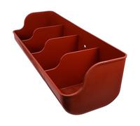 KESYOO Mangeoire Murale pour Porcelets 4 Trous en Plastique Robuste Rouge Brun, Support d'alimentation Pratique pour Élevage Porcin, Creux Alimentaire Sécurisé pour Nourrissage Collectif