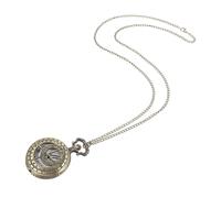 KESYOO Montre de poche vintage à quartz avec chaîne pendentif, design creux avec chiffres romains, accessoire décoratif pour vêtements et style rétro masculin et féminin