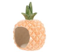 KESYOO Nichoir en céramique pour hamster et cochon d'Inde, maison rafraîchissante d'été, cachette sûre et confortable, taille moyenne, couleur claire, convient pour cages et terrariums,