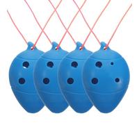 KESYOO Ocarina Mini instrument de musique léger et portable en plastique bleu à 6 trous pour débutants