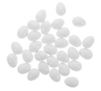 KESYOO Oeufs en plastique solide pour perroquets 30 pièces, taille 15,6 mm x 21,4 mm, simulation réaliste pour élevage et éclosion de pigeons et oiseaux, fournitures pour la manipulation des nids