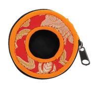 KESYOO Sac de méditation brodé à la main pour petite cloche de méditation 75 cm de diamètre Housse de protection en tissu de brocart népalais Étui portable pour rangement et transport