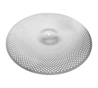 KESYOO Soucoupe silencieuse pour batterie de 35,6 cm, accessoire de pratique en alliage durable, soucoupe grise pour réduction du bruit lors de l'entraînement musical