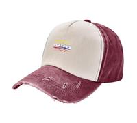 KETAFOUND Casquette de Baseball Drapeau Vénézuélien À Sept Étoiles, Style Rétro Ancien Anti-Soleil Baseball Cap avec Boucle en Métal Réglable Chapeaux de Cowboy pour Tous Les Jours, Running, Cyclisme
