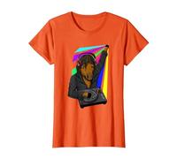 Ketamine DJ Techno Cheval Keta Rave Party T-Shirt, Femme, Orange, M