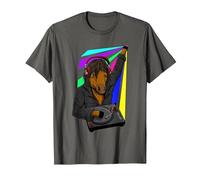Ketamine DJ Techno Cheval Keta Rave Party T-Shirt, Homme, Asphalte, 4XL