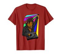 Ketamine DJ Techno Cheval Keta Rave Party T-Shirt, Homme, Canneberge, 3XL