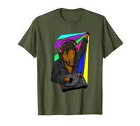 Ketamine DJ Techno Cheval Keta Rave Party T-Shirt, Homme, Olive, XXL