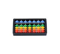 Ketamyy 5 Perles Angulaires Abacus Boulier en plastique Soroban Mathematique Chinois Japonais Outil de Calcul Traditionnel Abacus Mind Math pour Enfants 7 Chiffres