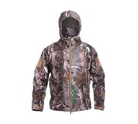Ketamyy Homme Tactique Camouflage Veste Imperméable Softshell Doublure en Polaire Automne Hiver Outdoor Trekking Chasse Alpinisme Blouson Manteaux à Capuche Grand Arbre Camouflage 3XL