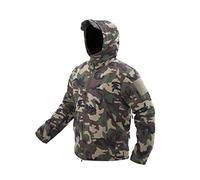 Ketamyy Veste tactique homme Softshell imperméable doublure en polaire capuche camouflage jungle L