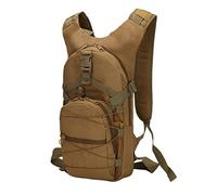 Ketamyy Sac à Dos Militaire Camouflage Sac pour Vélo Casual Imperméable Multi-Poches Durable Travel Tactique Randonnée Trekking Sport Petit Sac 15L Homme Femme Sac Armée Kaki