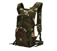 Ketamyy Sac à Dos Militaire Camouflage Sac pour Vélo Casual Imperméable Multi-Poches Durable Travel Tactique Randonnée Trekking Sport Petit Sac 15L Homme Femme Sac Armée Camouflage Jungle