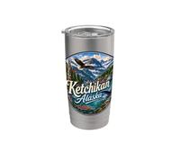 Ketchikan Alaska AK, Saumon Passage intérieur Gobelet isotherme en acier inoxydable double paroi