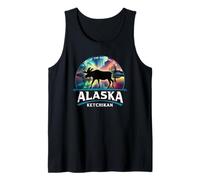 Ketchikan Alaska Aurora Borealis Souvenir d'orignal Débardeur