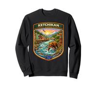 Ketchikan Alaska Totem Pole Ketchikan Voyage en Famille Sweatshirt