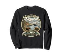 Ketchikan Alaska Totem Pole Ketchikan Voyage en Famille Sweatshirt