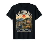 Ketchikan Alaska Vacation Vintage Inside Passage Voyage T-Shirt Graphique avec Valeur