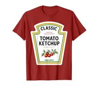 Ketchup 2026 Costume d'halloween Assorti pour Couple Moutarde T-Shirt