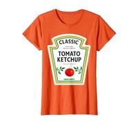 Ketchup Costume d'halloween 2024 pour Famille Assorti avec Groupe Moutarde T-Shirt, Femme, Orange, XS