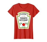 Ketchup Costume d'halloween 2024 pour Famille Assorti avec Groupe Moutarde T-Shirt, Femme, Rouge, XS