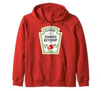Ketchup Costume d'halloween Assorti pour Couple Moutarde Mayo 2026 Sweat à Capuche