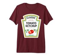 Ketchup Costume d'halloween Assorti pour Couple Moutarde Mayo 2026 T-Shirt Haut de Gamme