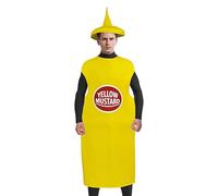 Ketchup Costume, Funny Food-Themed Dress Up Outfit, 40.16×27.56 Inch, Unisex Adult Cosplay Apparel, Hilarious Novelty Clothing for Men Women, Halloween Role Play Wear