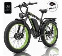KETELES K800- Vélos à assistance électrique -2000W 48V 23AH- roues 26 ""*4.0- double moteur - 75-80km (mode d’assistance) - vert
