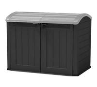 Coffre de rangement extérieur KETER en résine 2000 litres Noir et gris - Abri de stockage de jardin