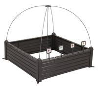 Keter 17192097 Herbes Jardin surélevé Lit de jardin en plastique effet bois marron