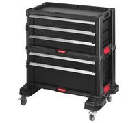 Keter 237007 Servante - 5 Tiroirs - Noir