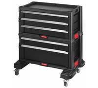 Keter 237007 Servante - 5 Tiroirs - Noir