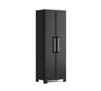Keter Armoire de rangement Detroit Étagères modulables, pieds renforcés réglables 65x39x182 cm Noir