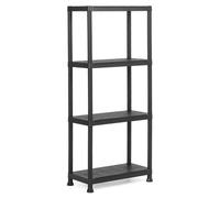 Keter 60/4 9503000 Étagère 4 Étagères Résine Noir 60x30x135 CM