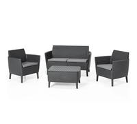 Keter 8x Jeu de Canapés Salemo Salon Jardin Extérieur Cappuccino/Graphite vidaXL