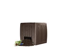 Keter A-1613-1 548584 deco 340 litres composter composteur en bois, plastique marron fonce