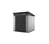Keter Abri de jardin Artisan 77, rangement durable en résine résistant aux intempéries, Gris - 4,5 - 214x218x226 cm