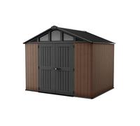 Keter - Abri de Jardin Stronghold 108 Marron - 7,7m - Abri résistant aux intempéries - 304 x 243 x 251 cm
