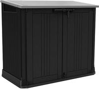 KETER Abri Horizontal Range Poubelle SIO Nova - 880 litres - Noir